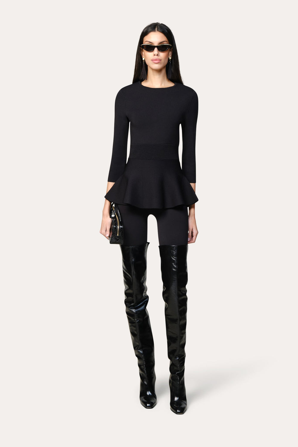 Milano Sculpt Contour Waist Top | Elie Tahari BLACK