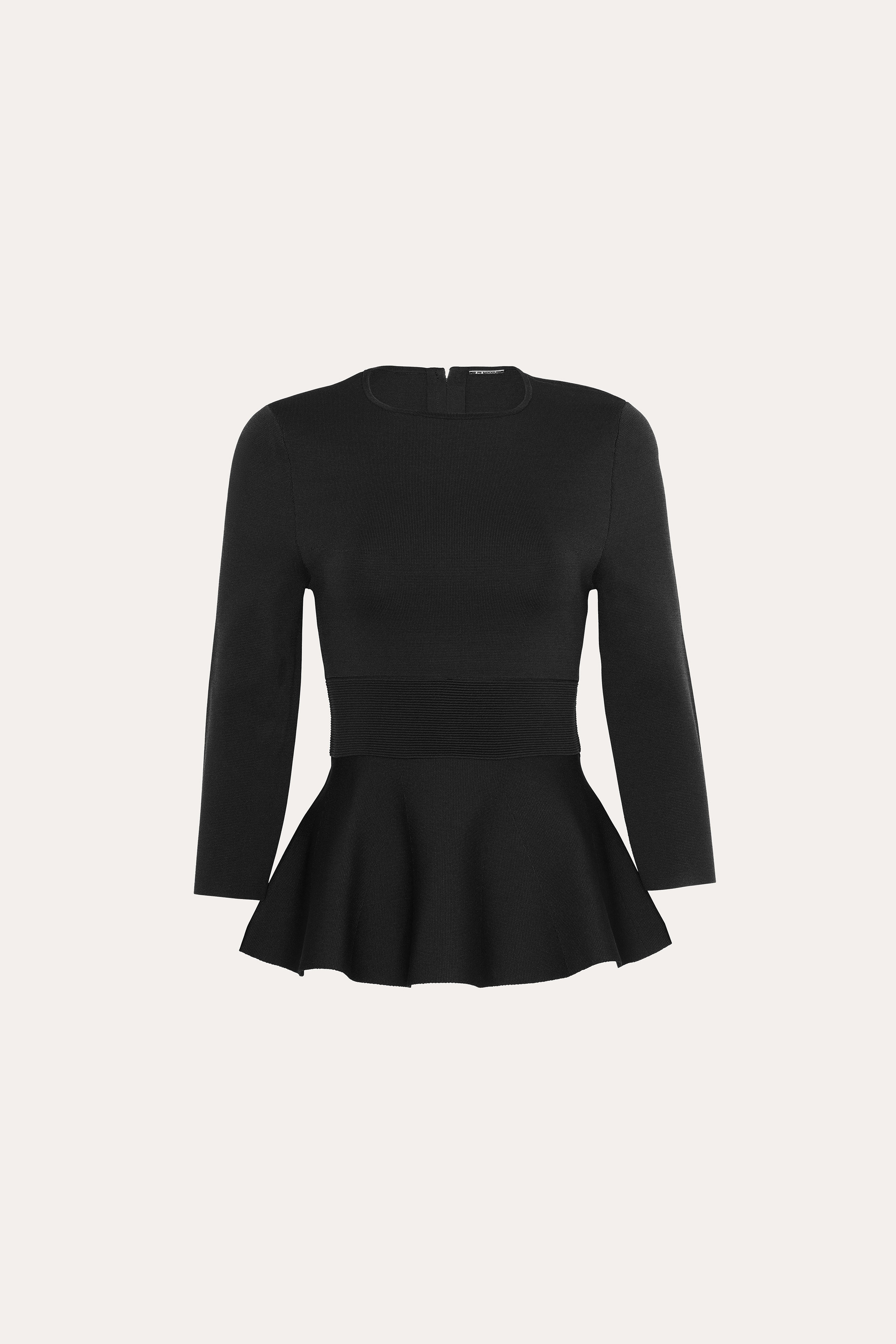 Milano Sculpt Contour Waist Top | Elie Tahari BLACK