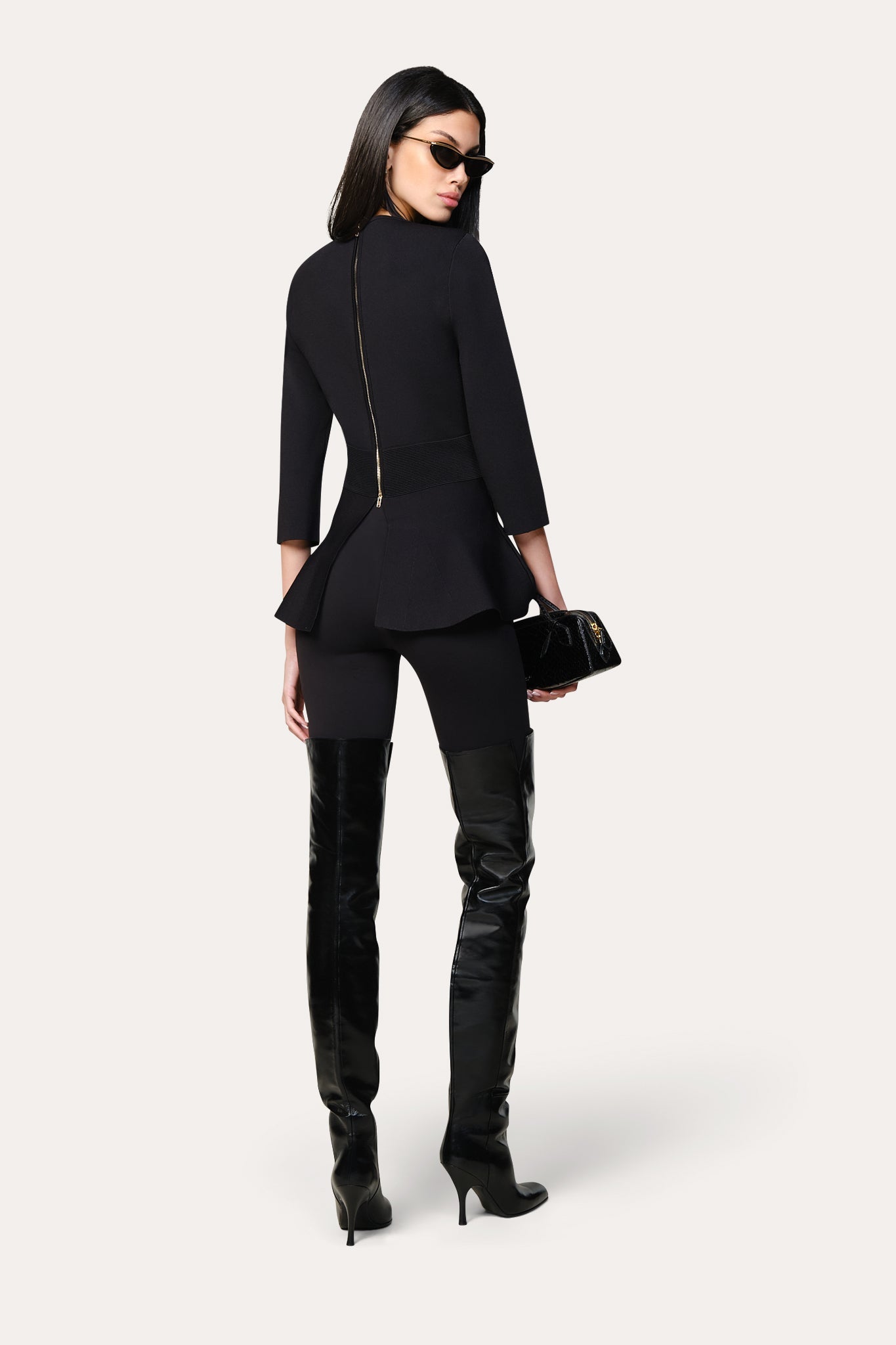 Milano Sculpt Contour Waist Top | Elie Tahari BLACK