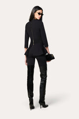 Milano Sculpt Contour Waist Top | Elie Tahari BLACK