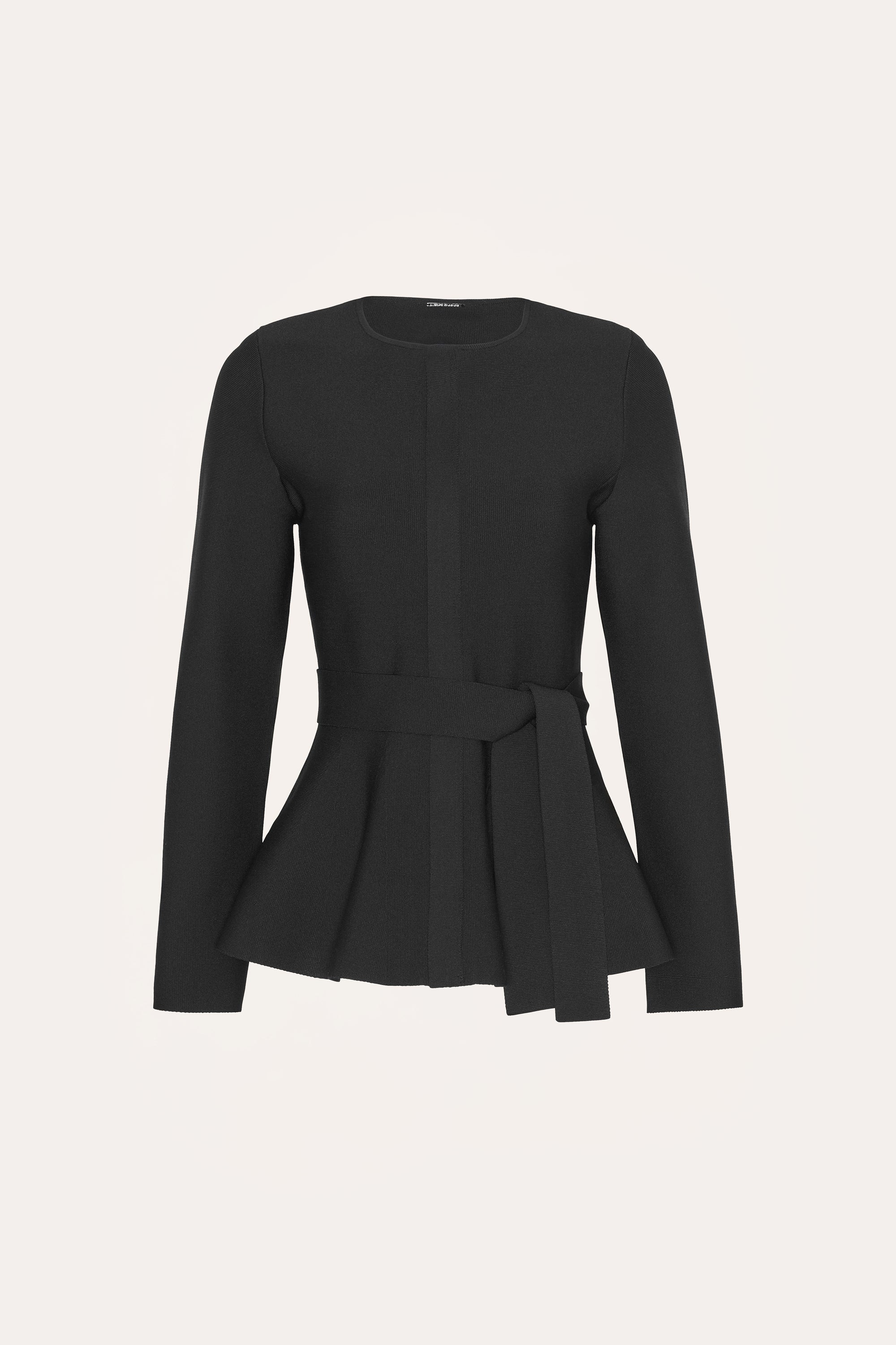 Blair Milano Sculpt Peplum Top | Elie Tahari BLACK