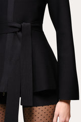Blair Milano Sculpt Peplum Top | Elie Tahari BLACK