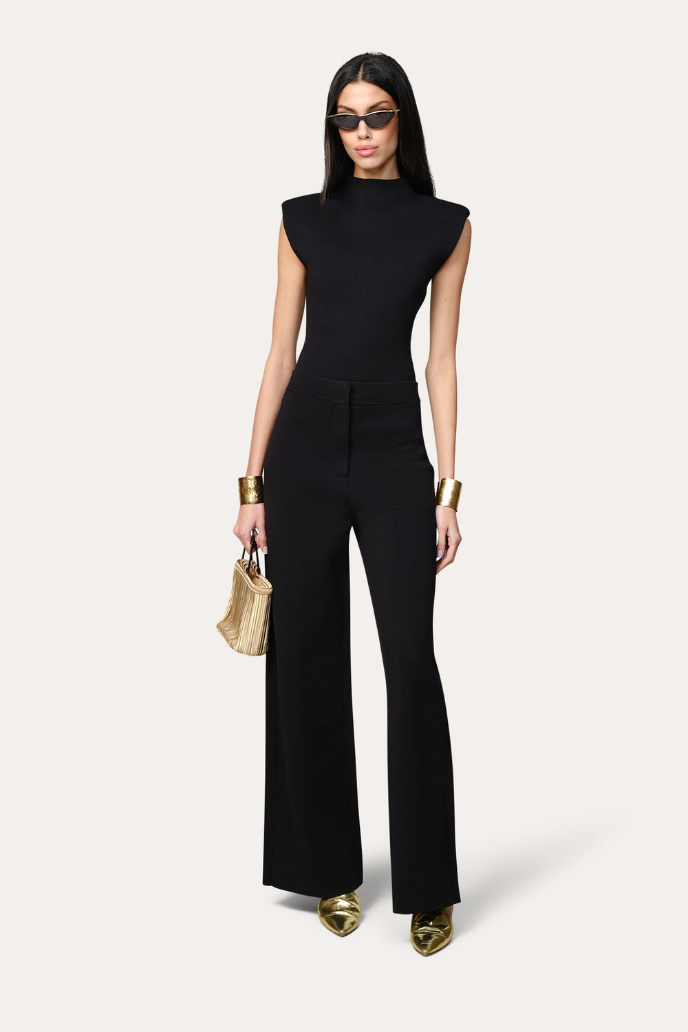 Milano Sculpt Structured Top | Elie Tahari BLACK
