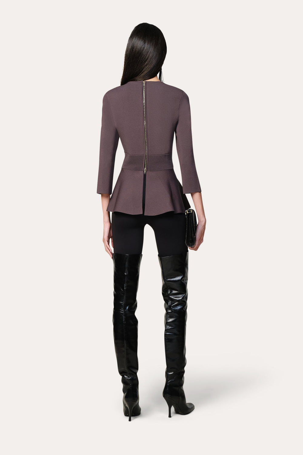 Milano Sculpt Contour Waist Top | Elie Tahari COCOA