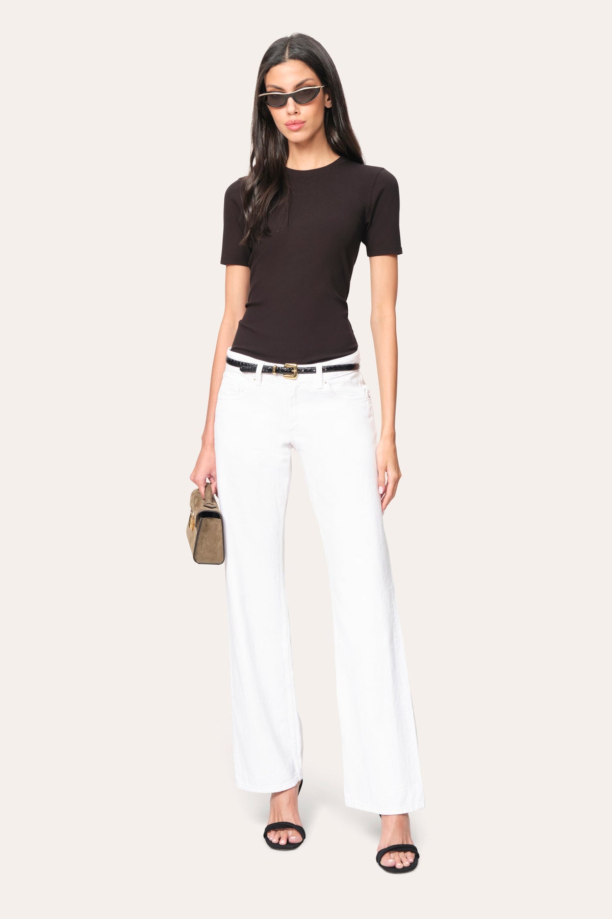 Classic Rib Tee | Elie Tahari BLACK