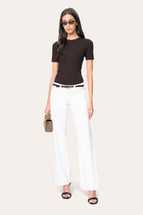 Classic Rib Tee | Elie Tahari BLACK