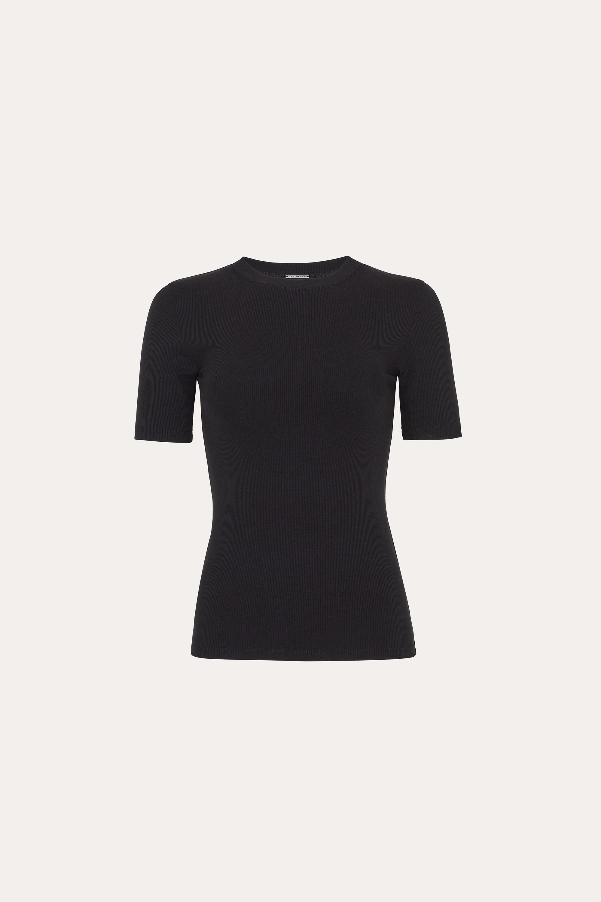 Classic Rib Tee | Elie Tahari BLACK