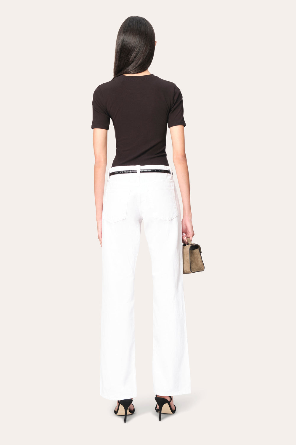 Classic Rib Tee | Elie Tahari BLACK