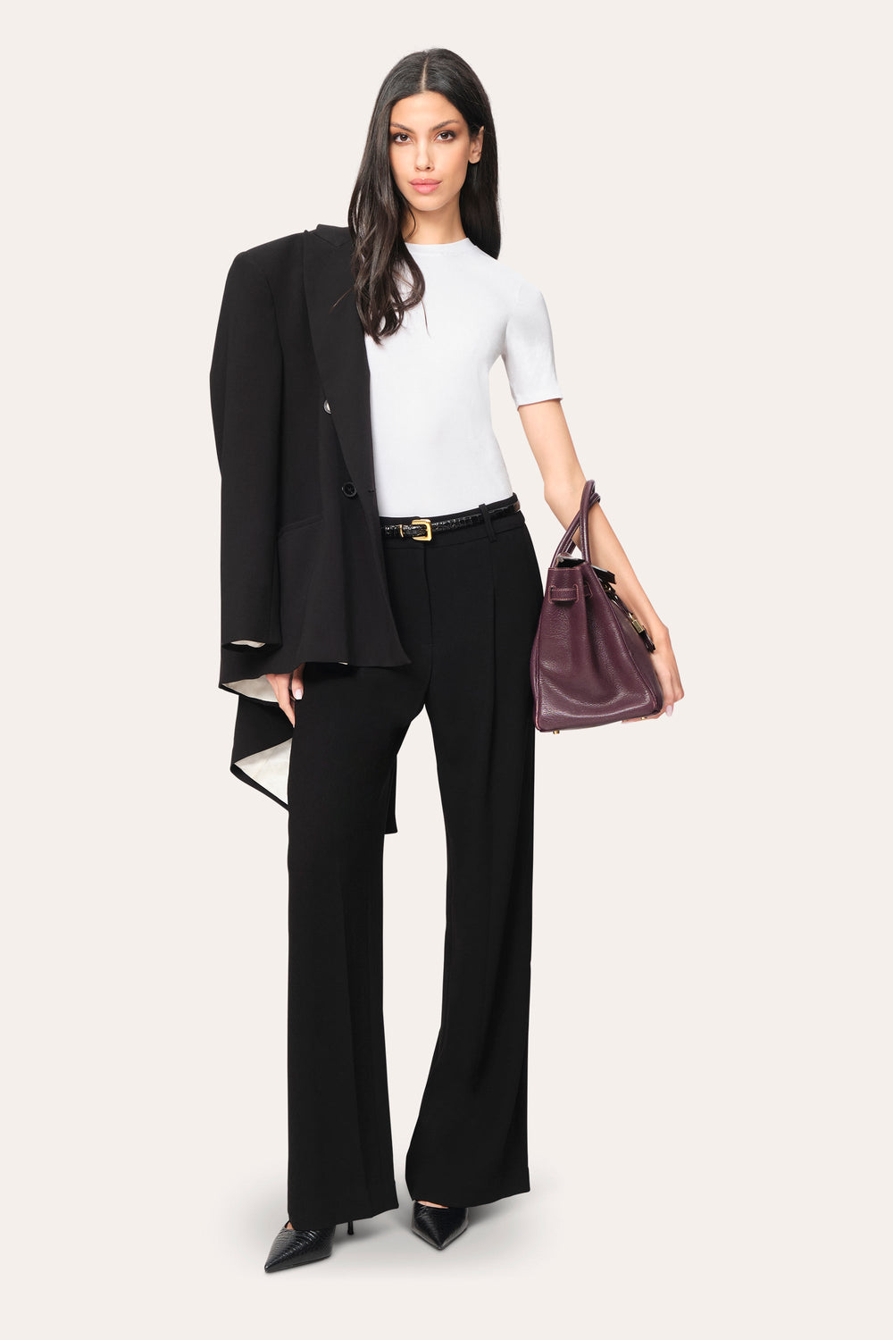 Classic Rib Tee | Elie Tahari WHITE