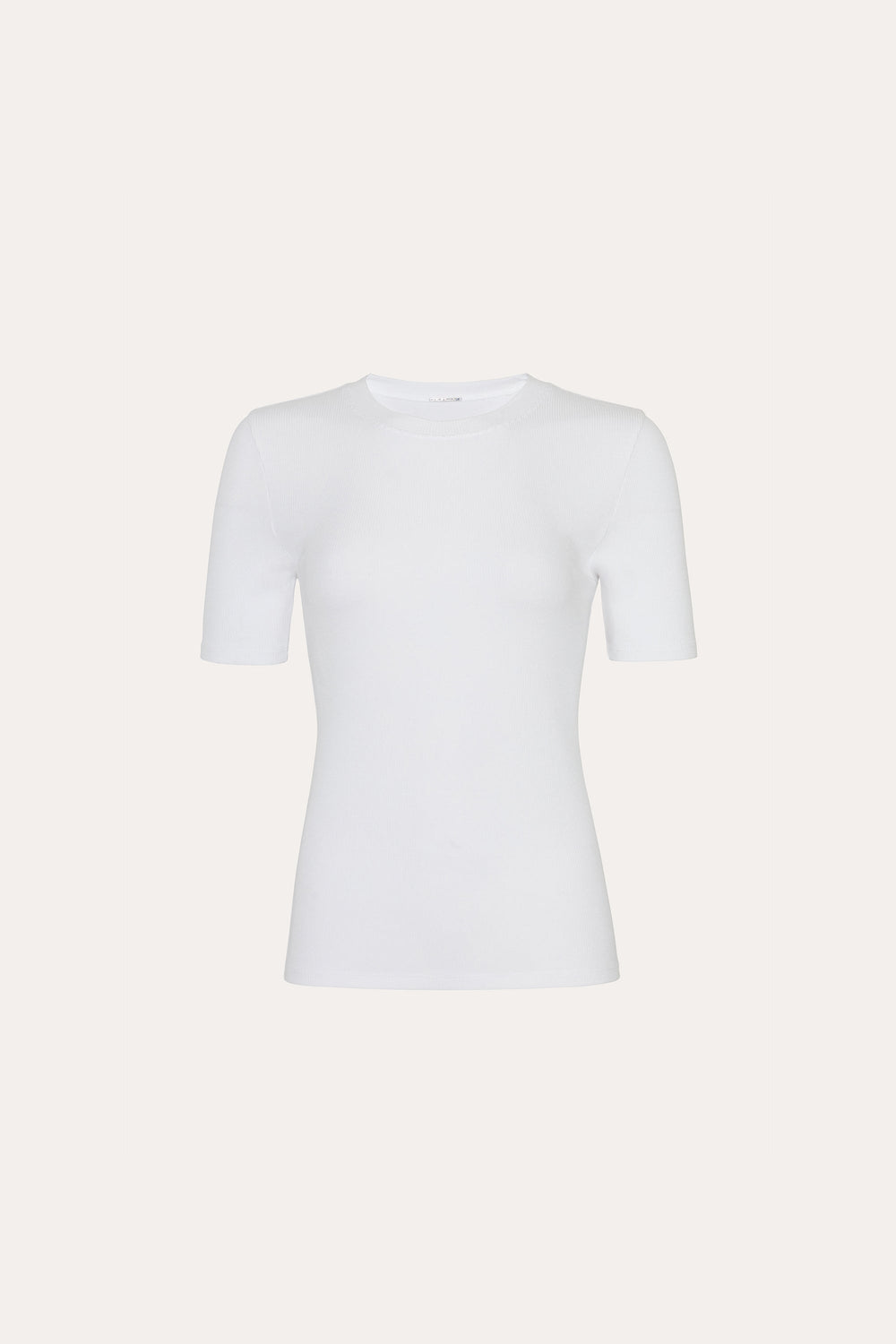 Classic Rib Tee | Elie Tahari WHITE
