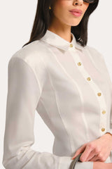 Marissa Button Down Shirt | Elie Tahari WHITE