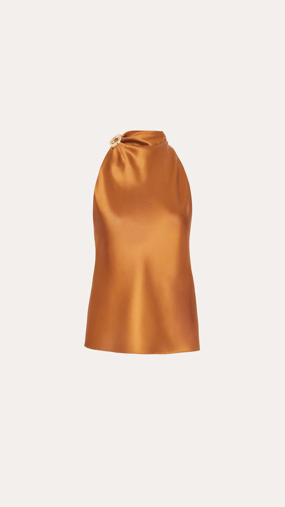 Shira Asymmetric Drape Top | Elie Tahari LATTE BRONZE