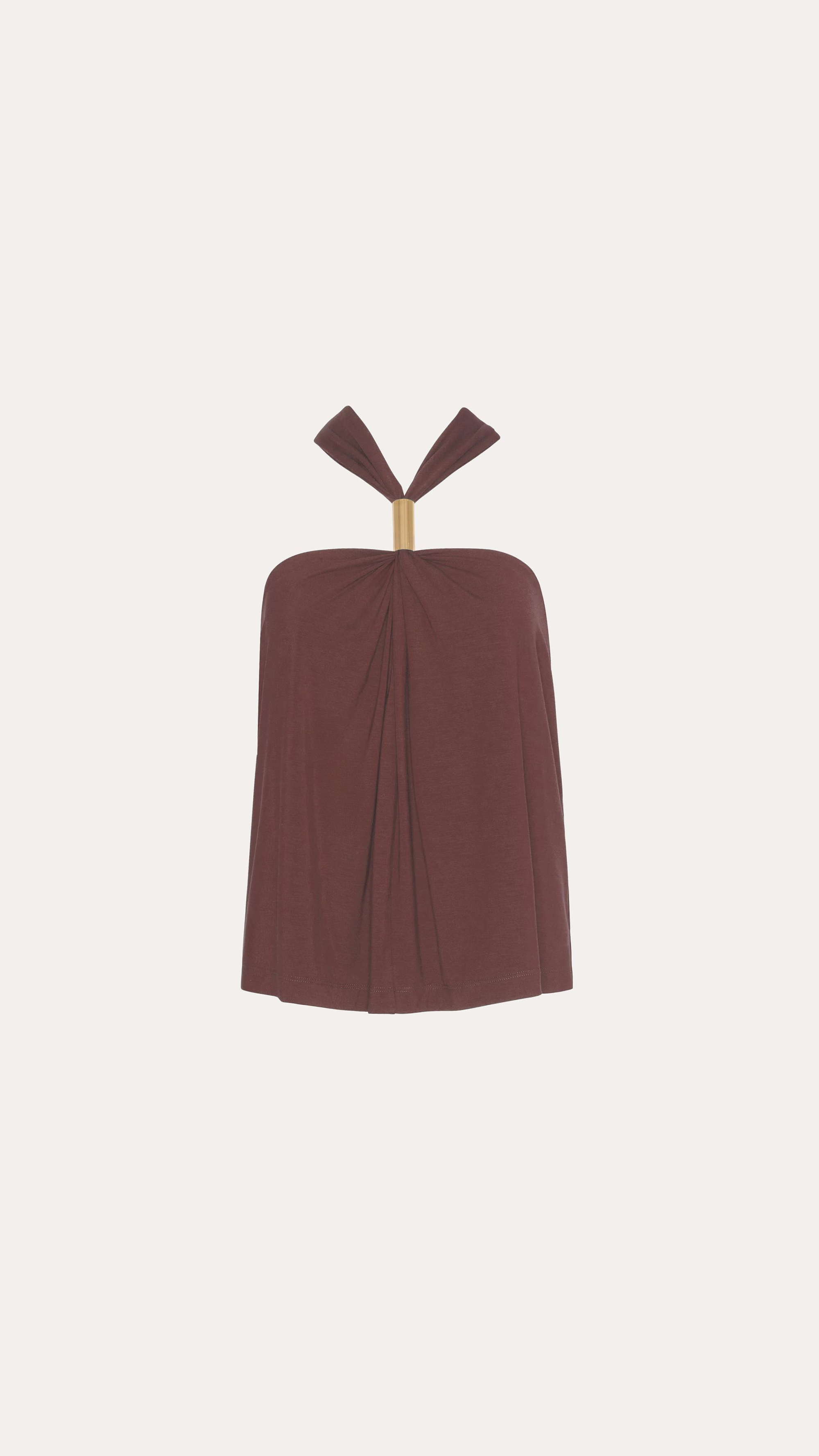 Lila Halterneck Top | Elie Tahari VINTAGE ROUGE