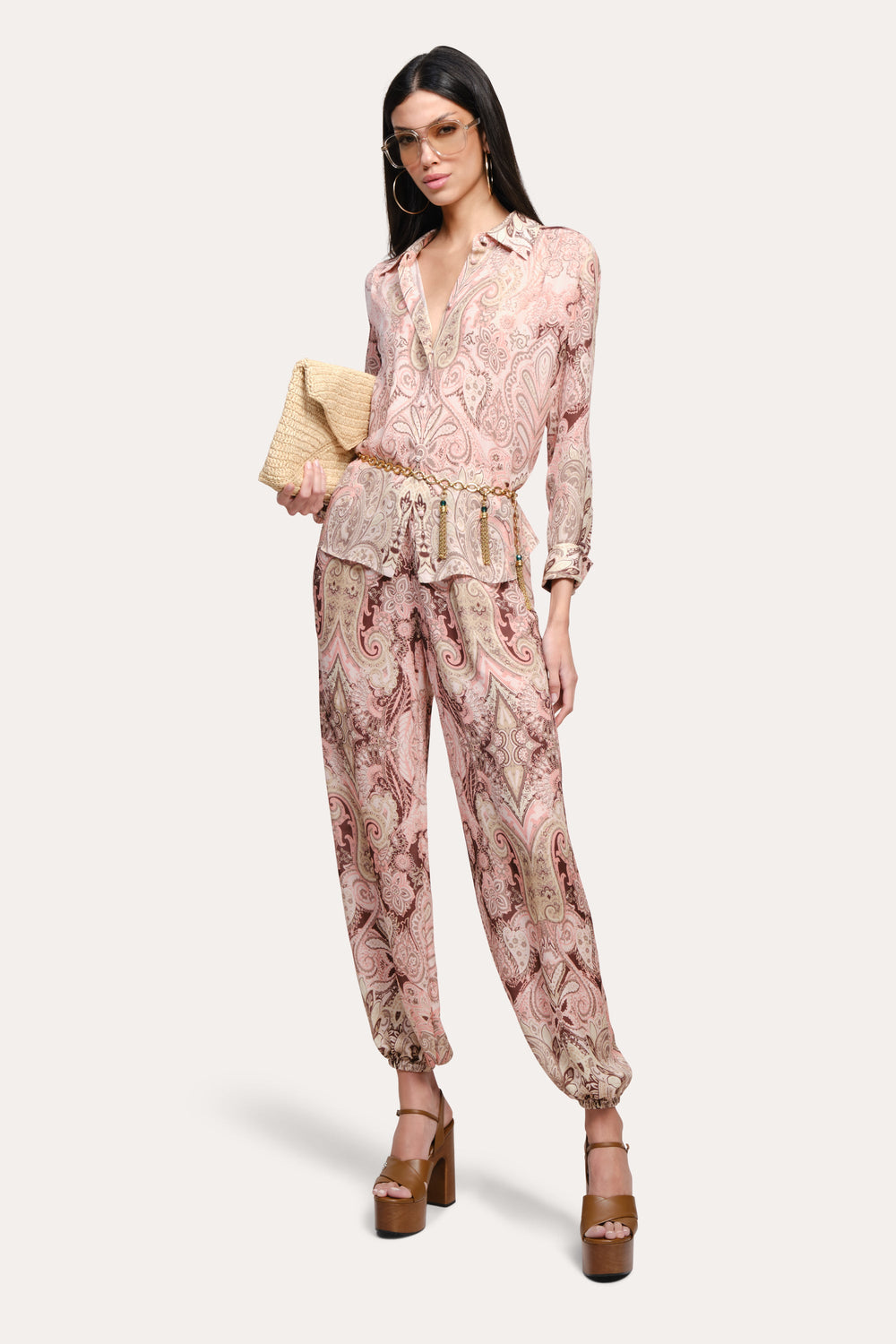Annie Silk Blouse | Elie Tahari ARABESQUE PRINT