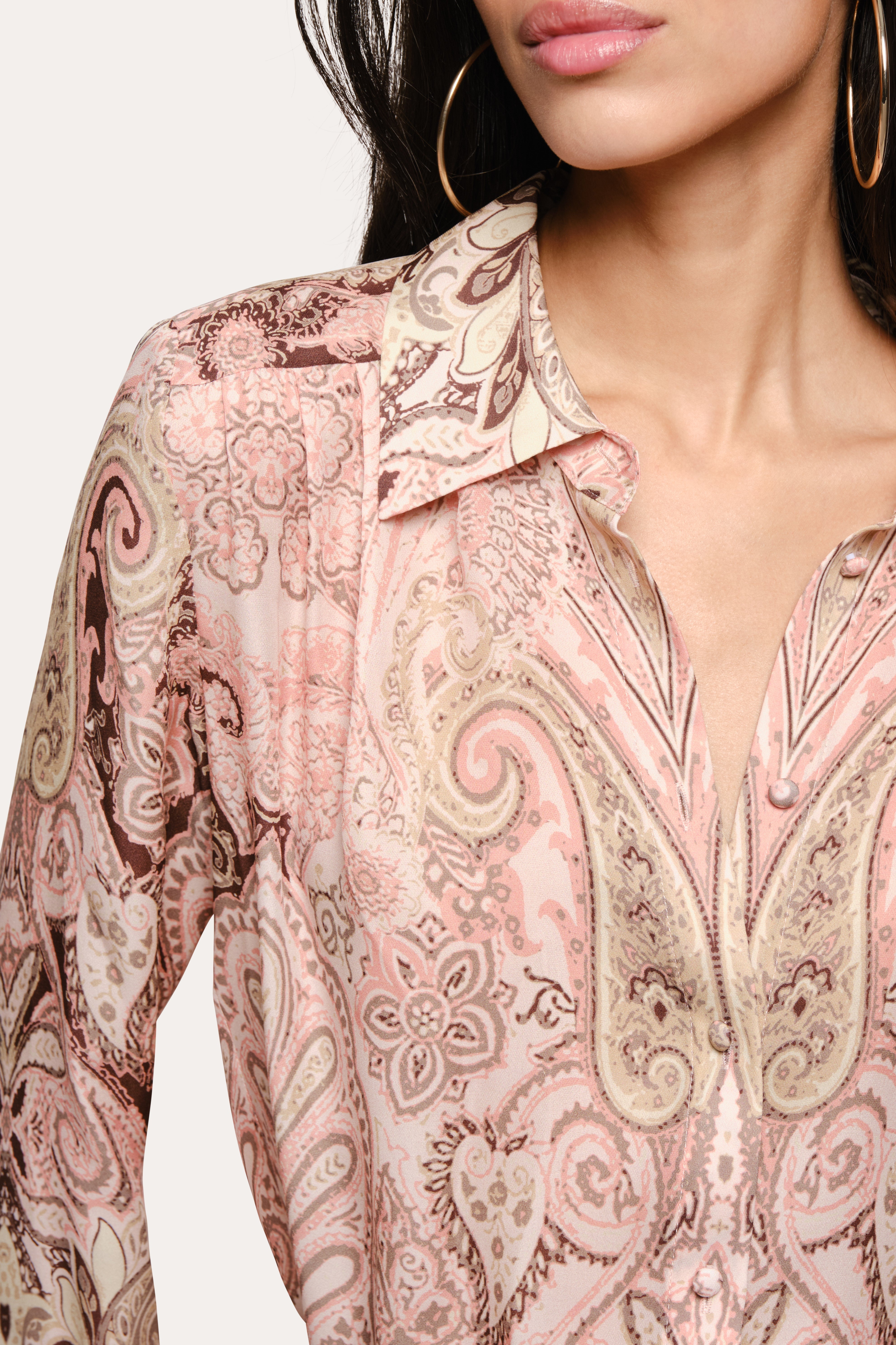 Annie Silk Blouse | Elie Tahari ARABESQUE PRINT