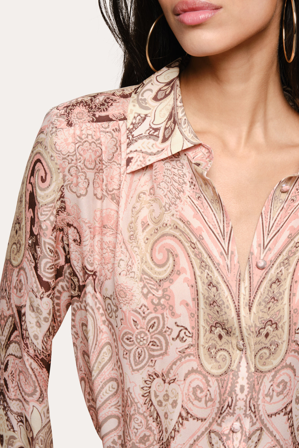 Annie Silk Blouse | Elie Tahari ARABESQUE PRINT
