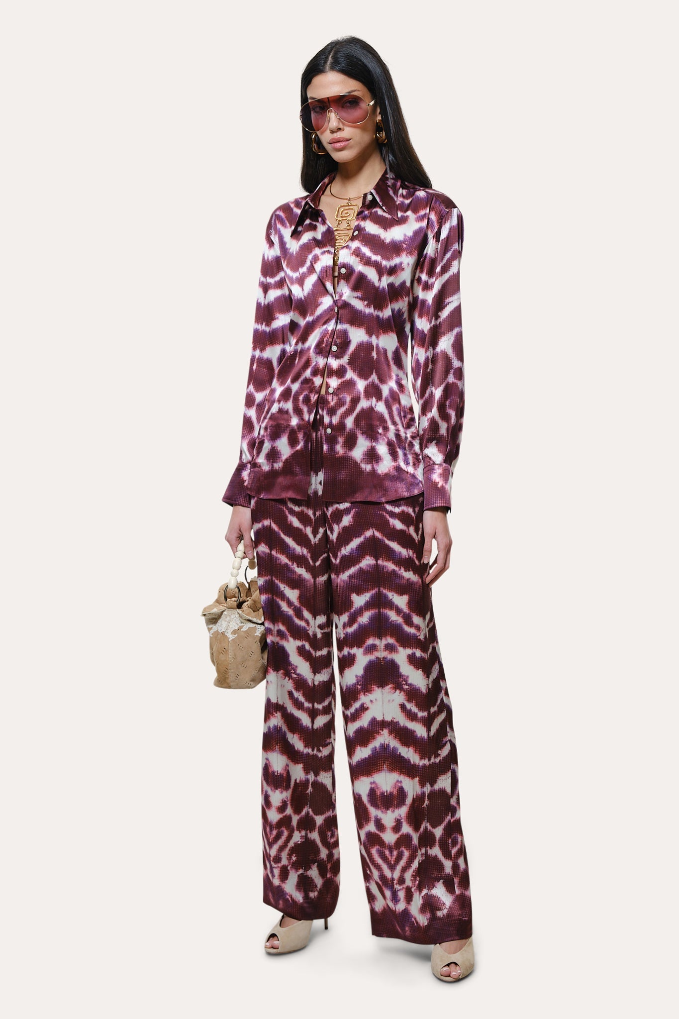 Lila Ikat Silk Button Down | Elie Tahari IKAT
