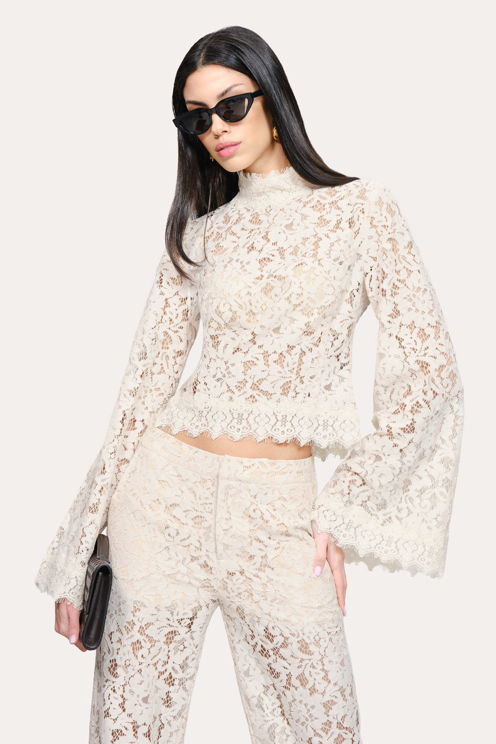 Isabella Lace Top | Elie Tahari CAMELLIA VEIL
