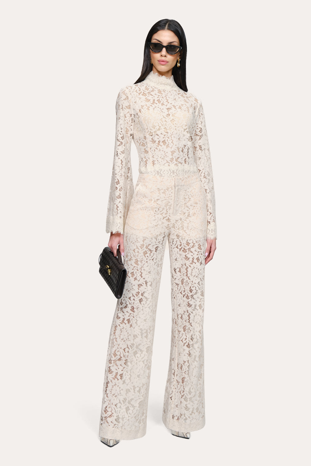 Isabella Lace Top | Elie Tahari CAMELLIA VEIL