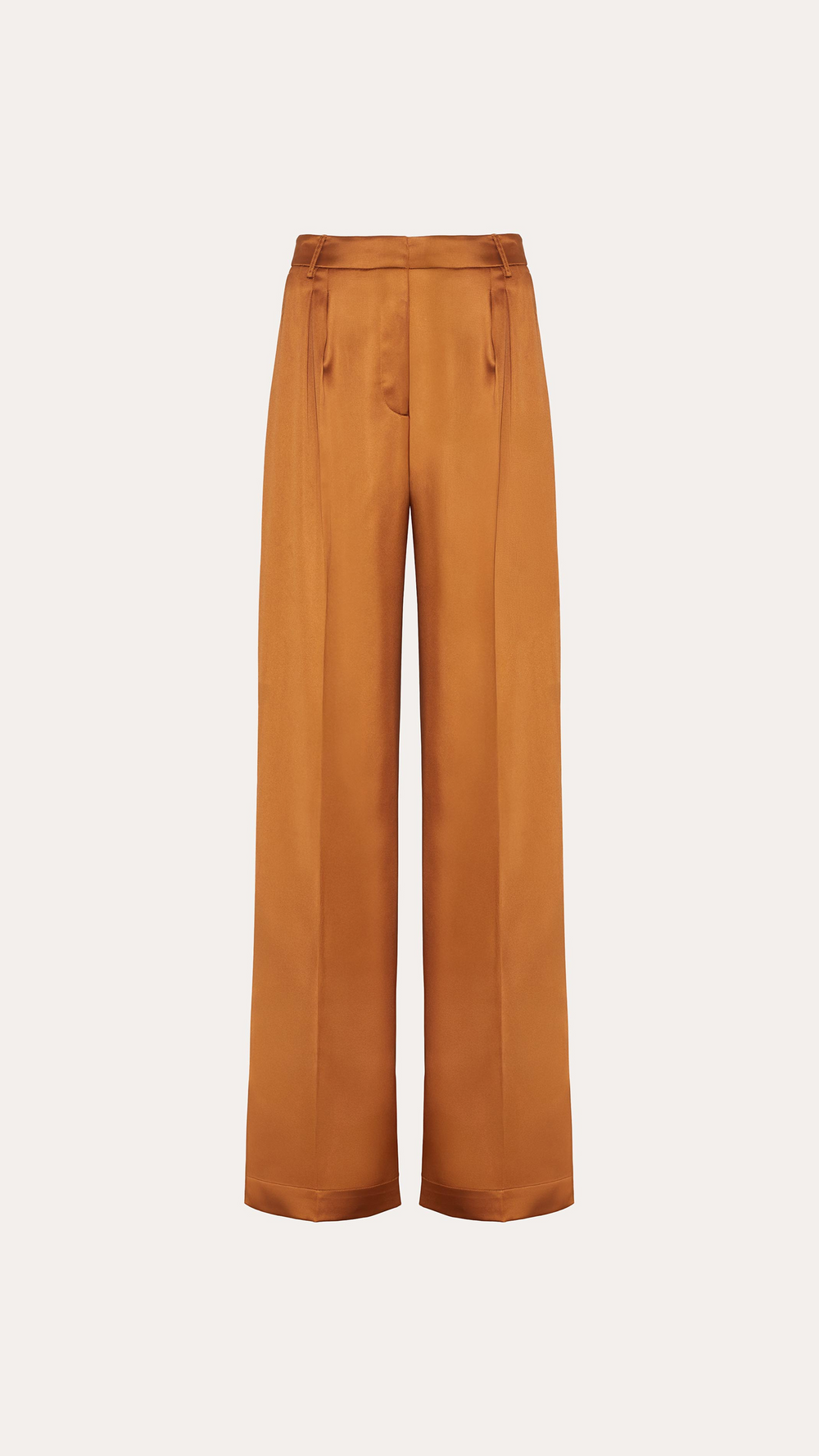Kaia Satin Wide Leg Pant | Elie Tahari LATTE BRONZE