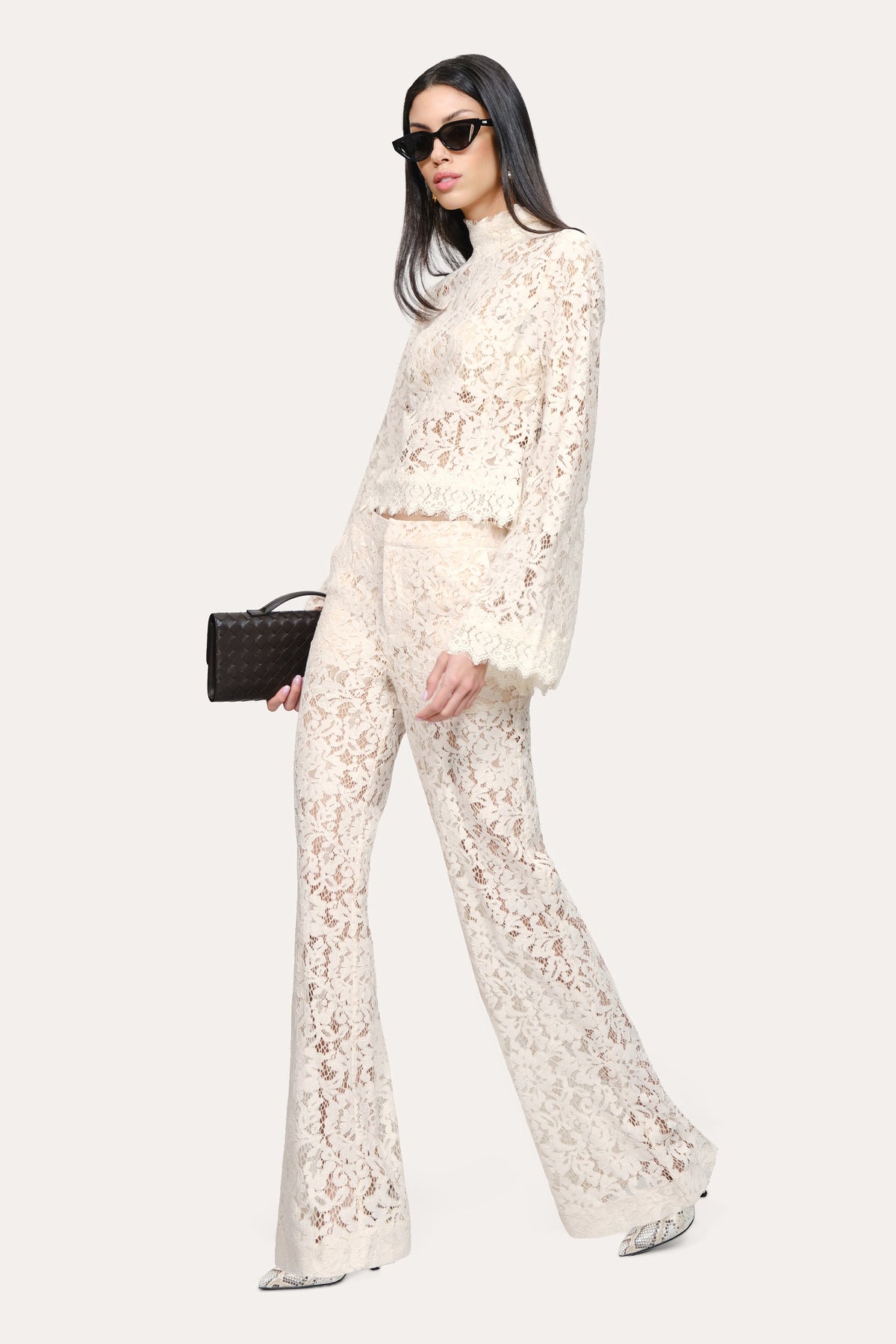 Fleur Lace Pant | Elie Tahari CAMELLIA VEIL