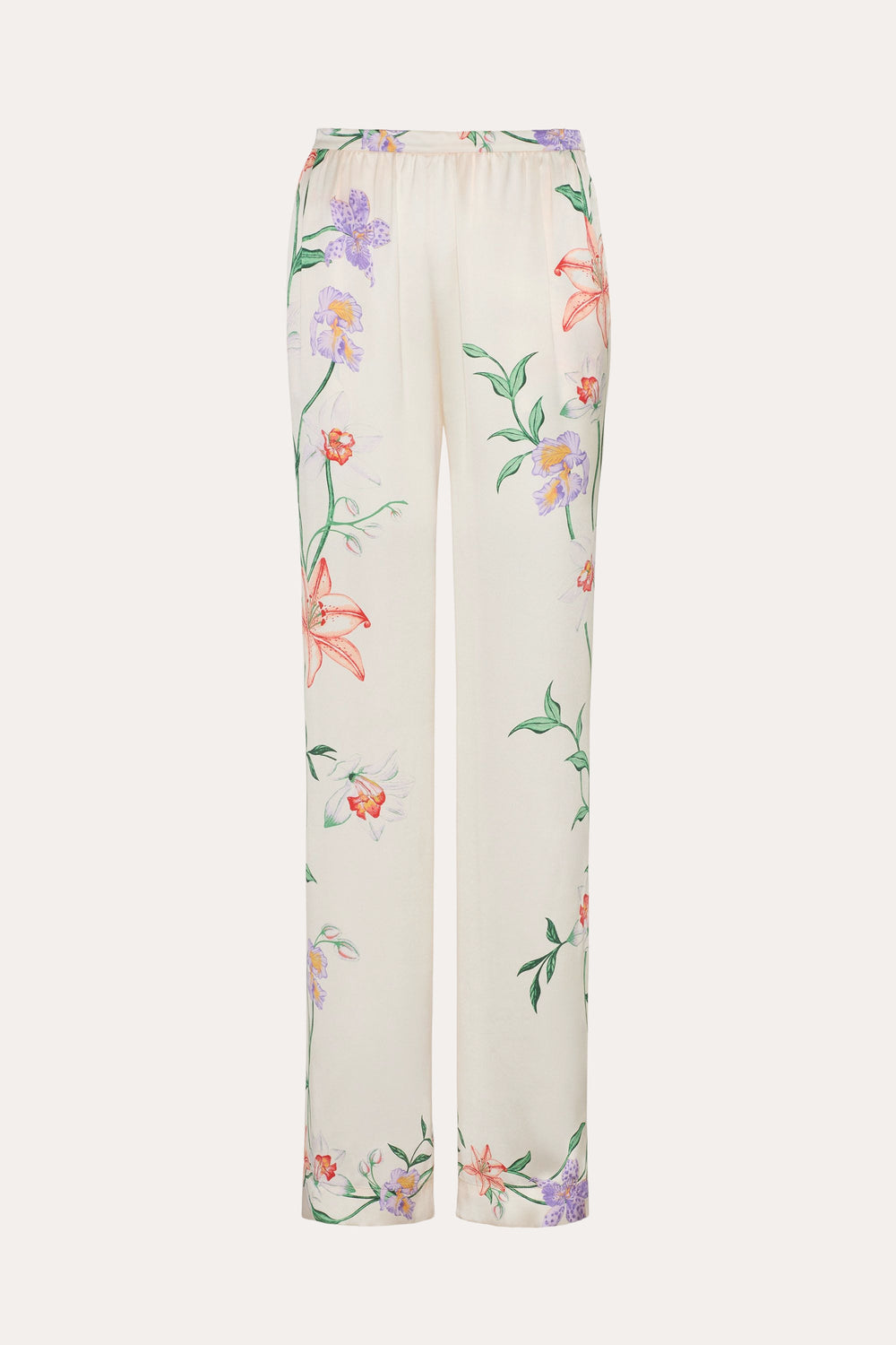 Frances Floral Silk Pant | Elie Tahari PETALE D'ORO