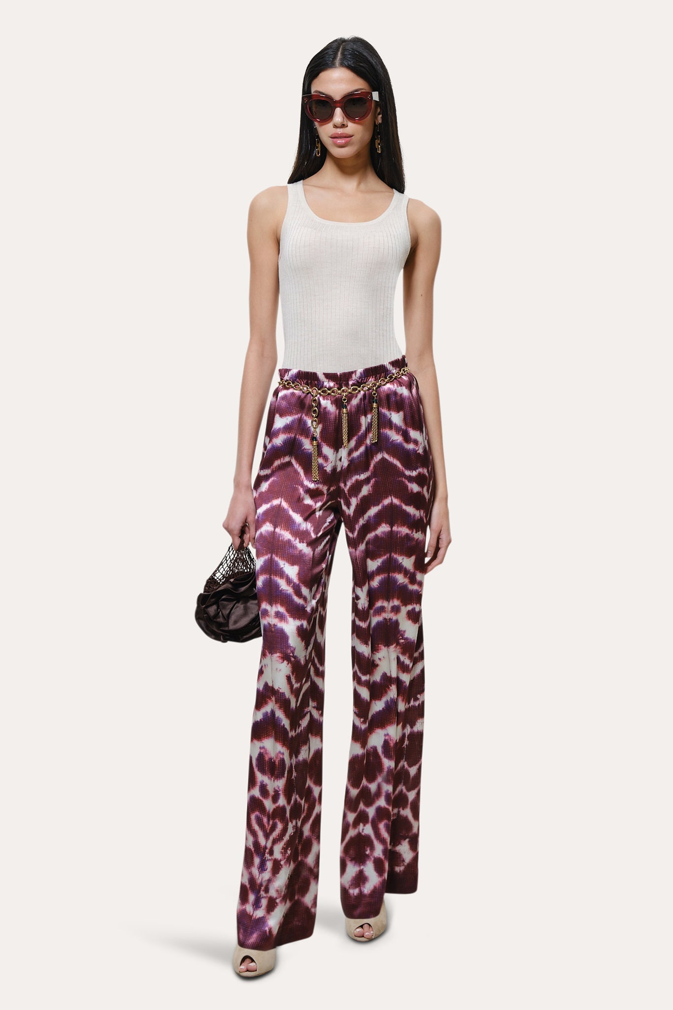 Lila Ikat Silk Pant | Elie Tahari IKAT