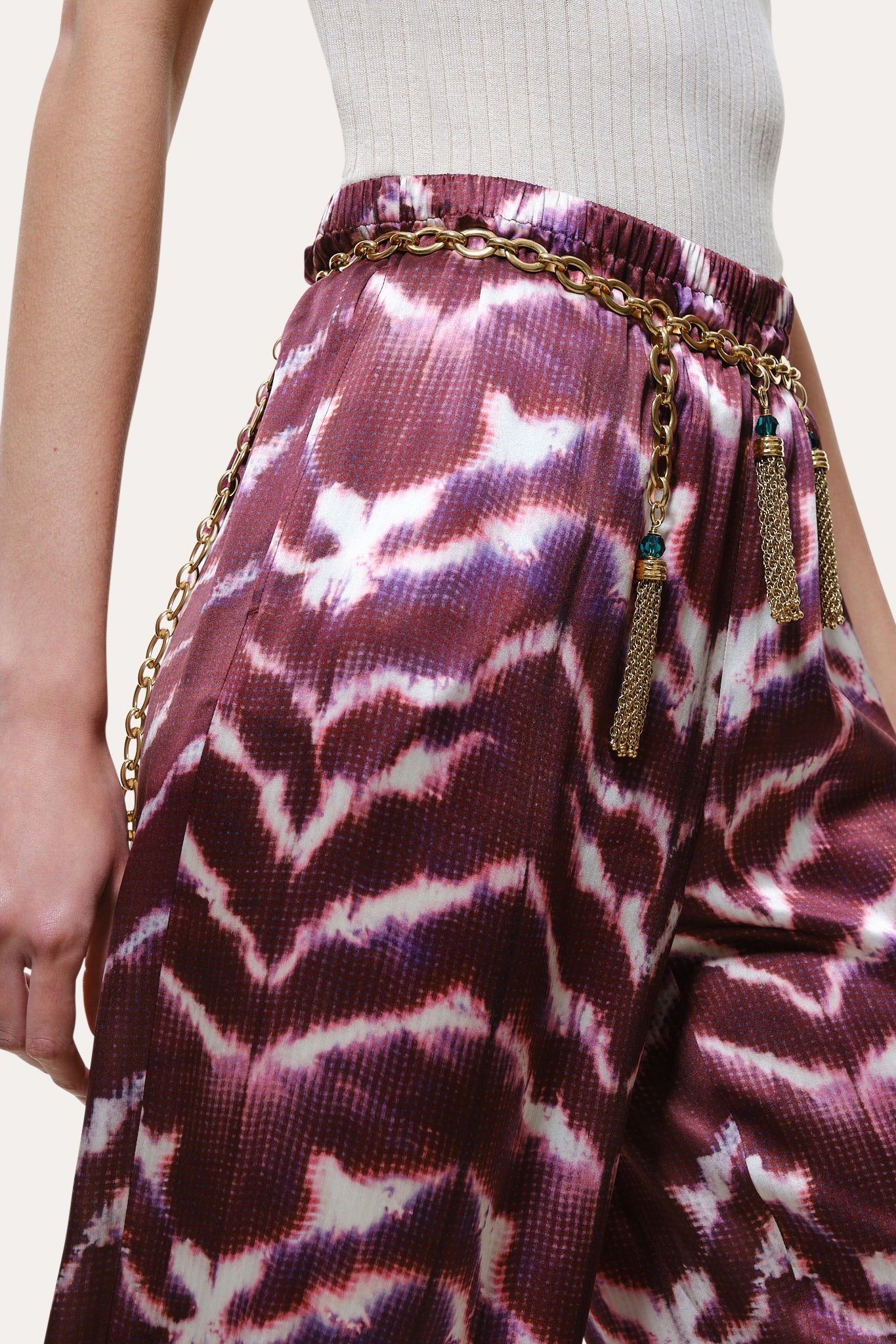 Lila Ikat Silk Pant | Elie Tahari IKAT