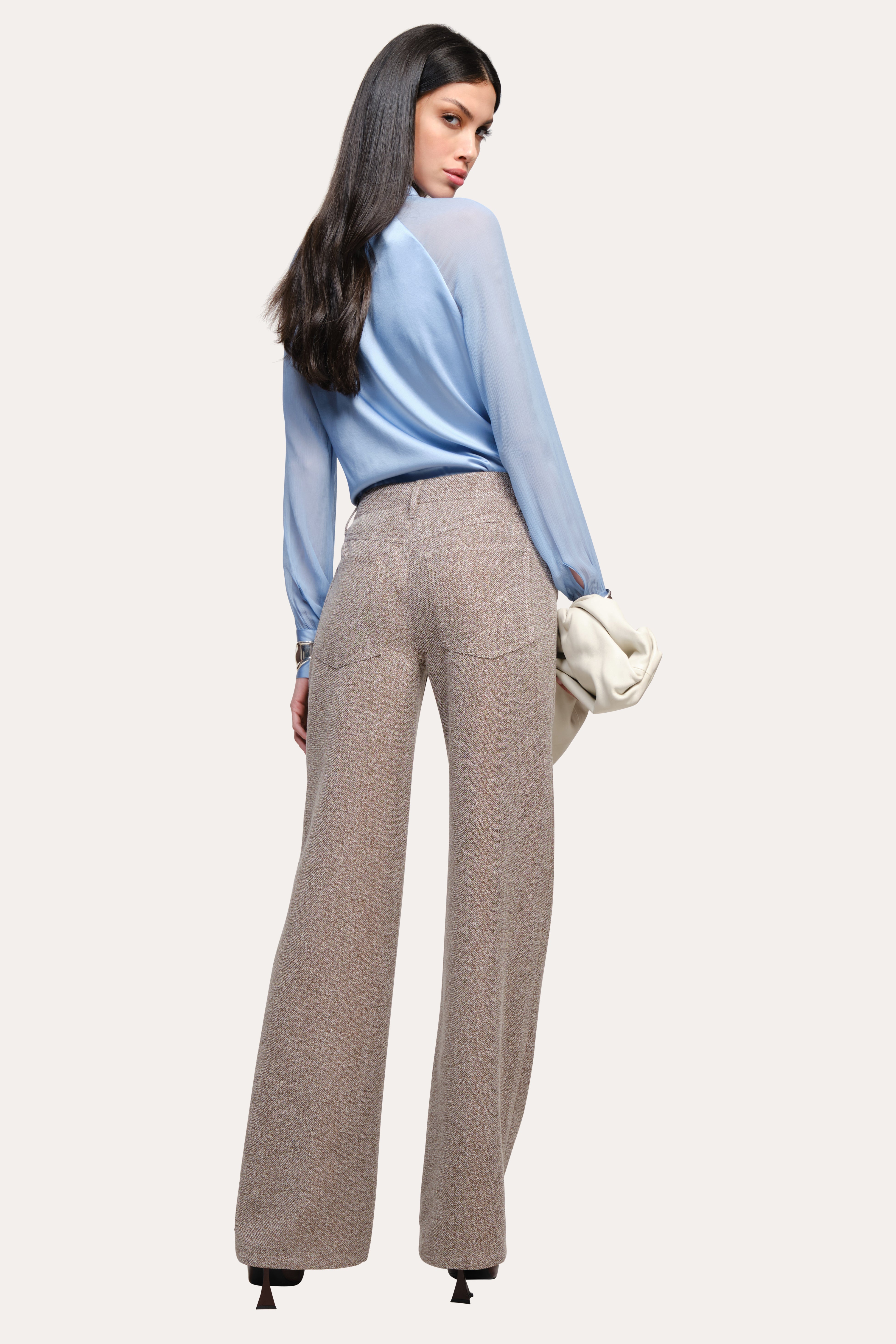 Juliette Bouclé Pant | Elie Tahari BROWN MELANGE