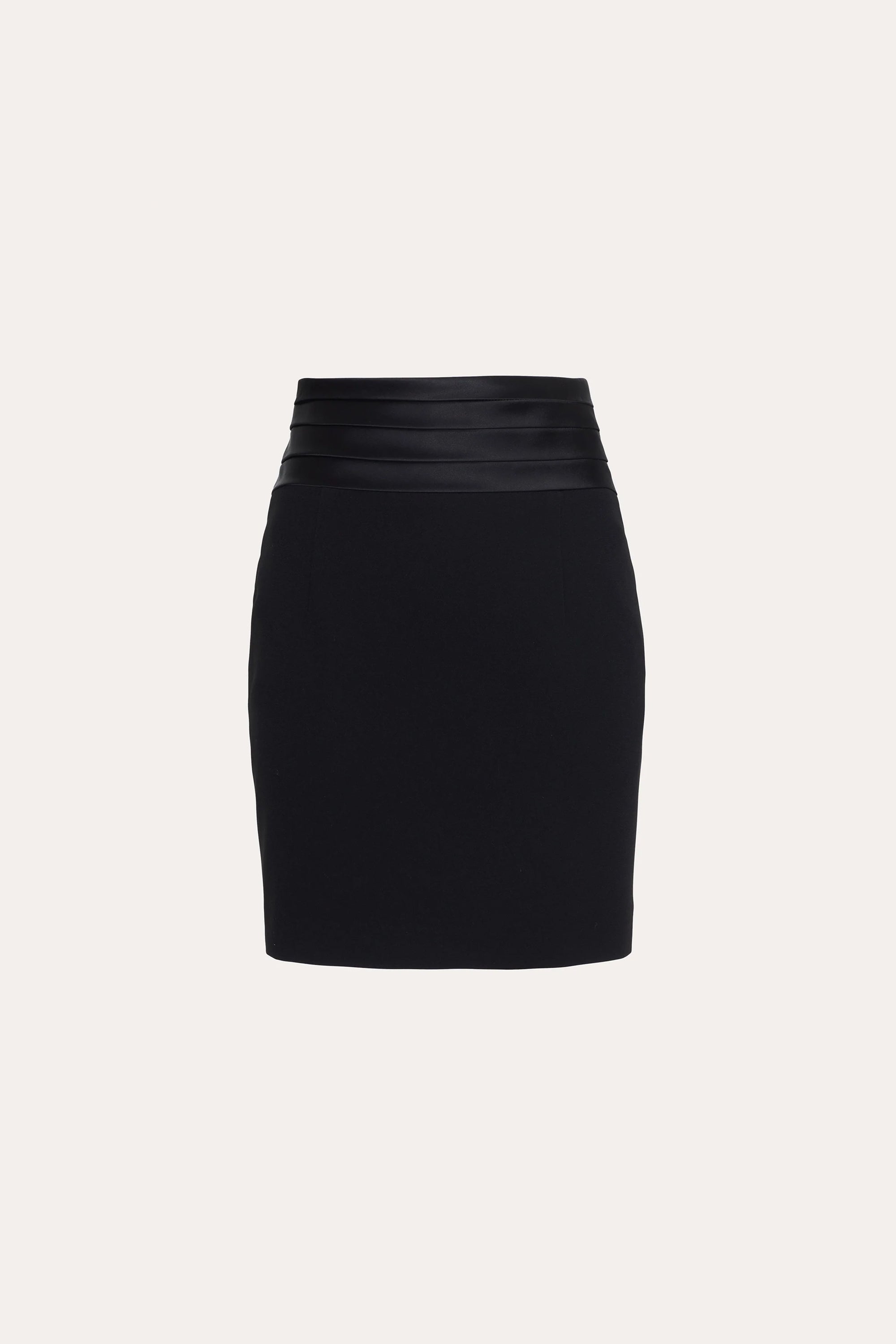 Roxy Japanese Crepe Tuxedo Skirt | Elie Tahari BLACK
