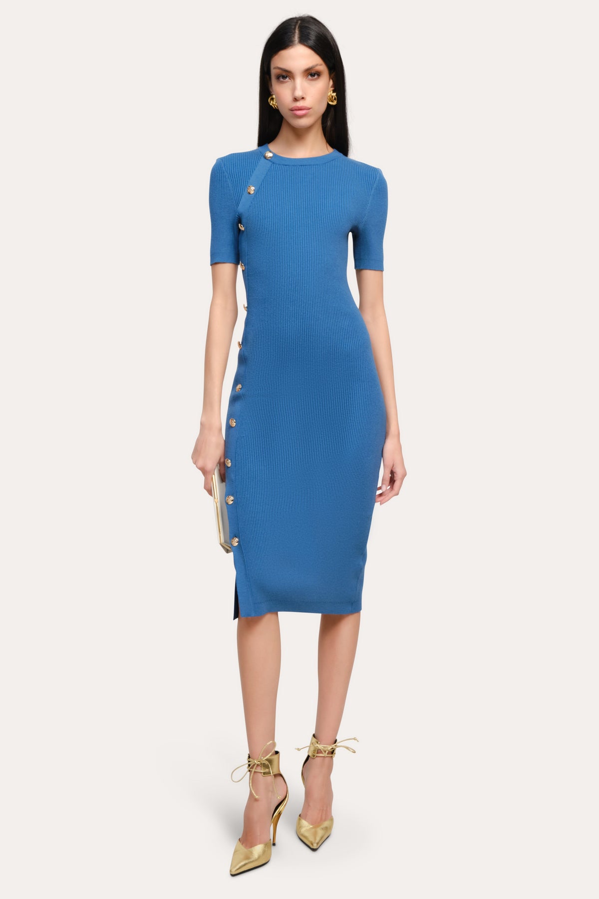 Bella Ribbed Dress | Elie Tahari CAPRI