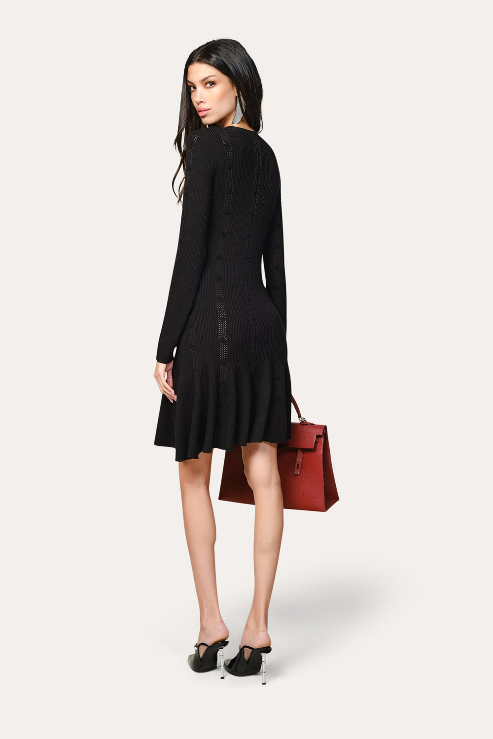 Silk Knitted Dress | Elie Tahari BLACK