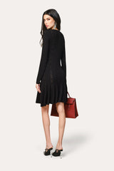 Silk Knitted Dress | Elie Tahari BLACK