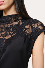 Elara Lace Top | Elie Tahari BLACK