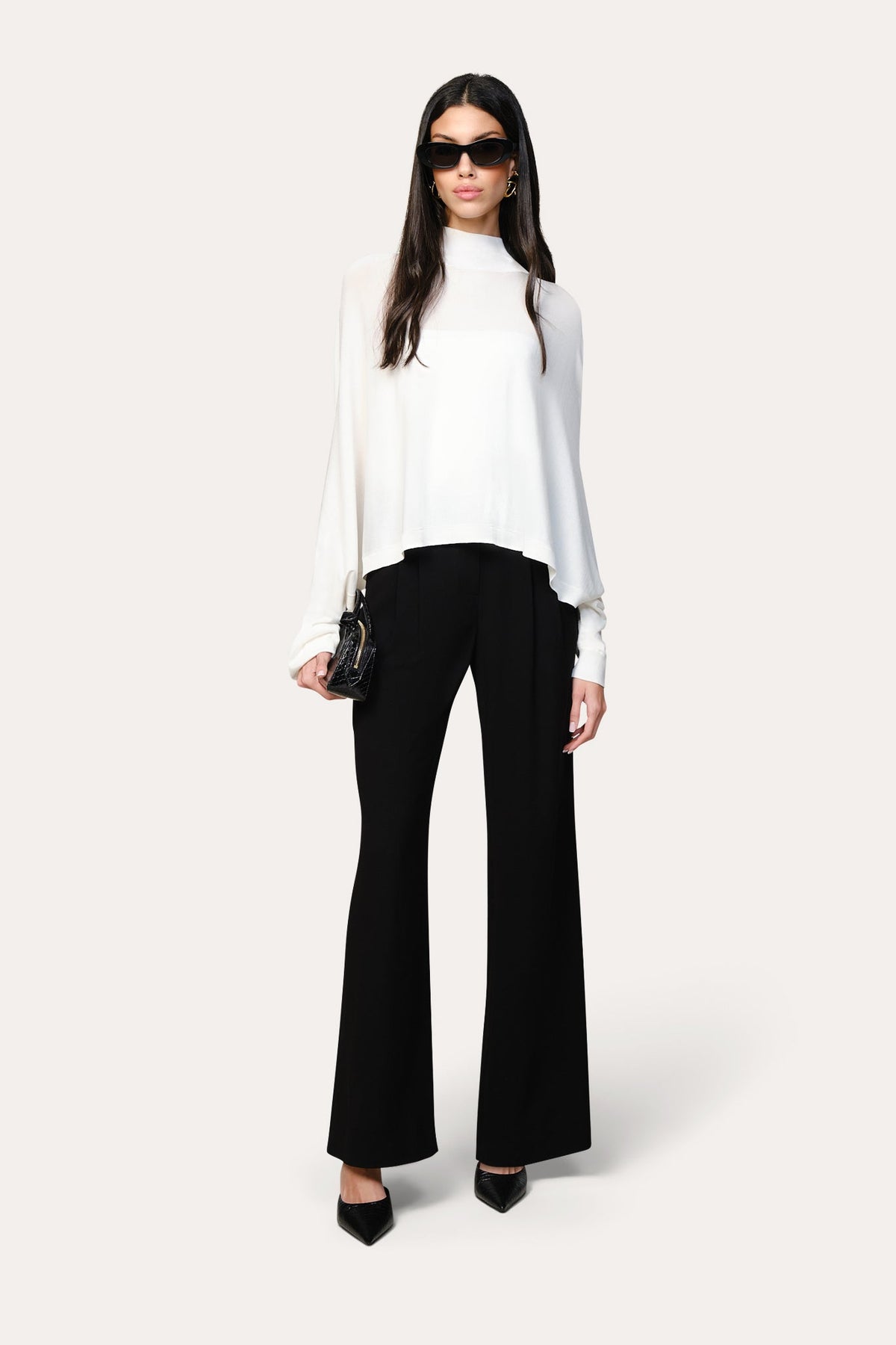 Overlay Two Piece Tube Top Sweater | Elie Tahari WHITE