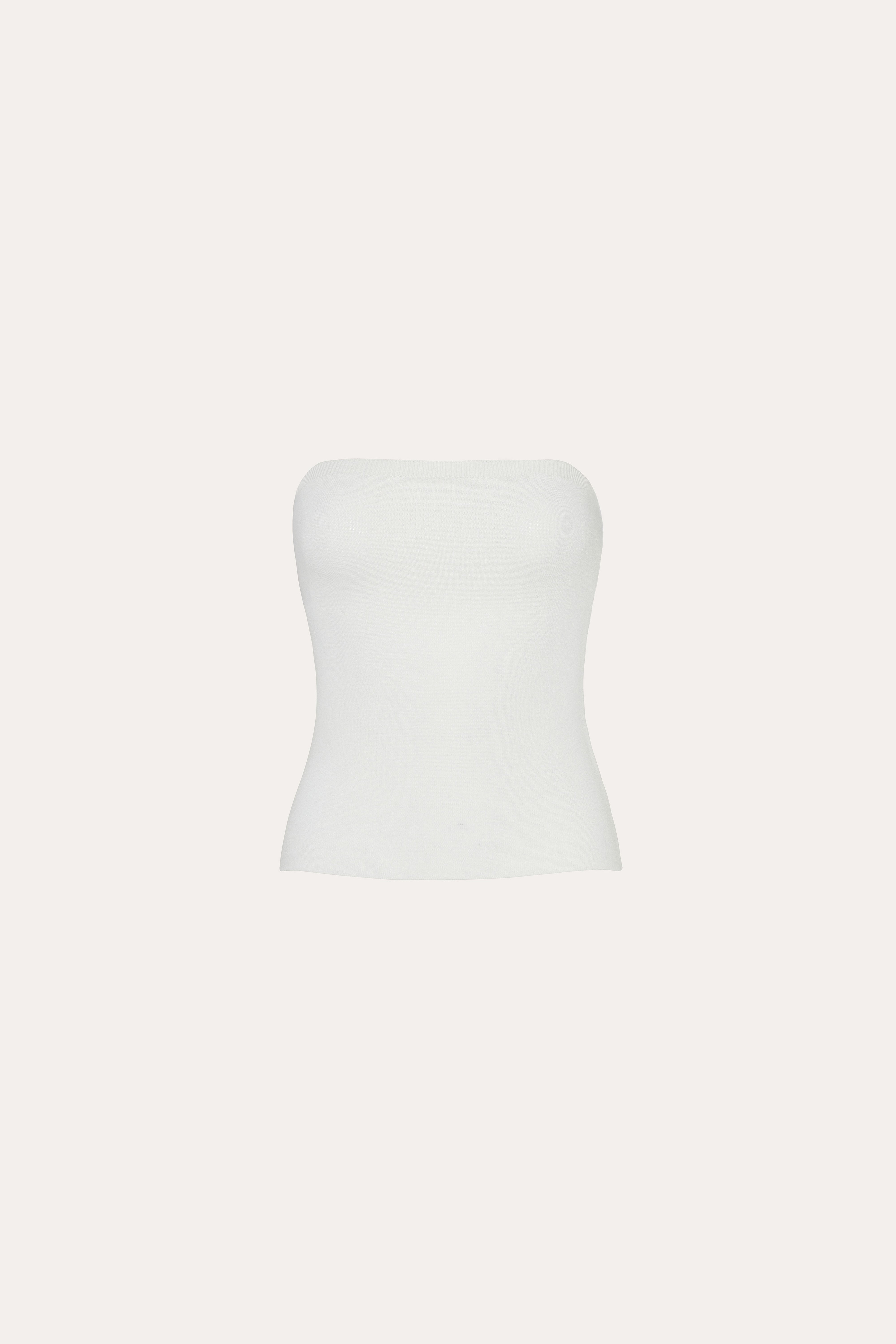 Overlay Two Piece Tube Top Sweater | Elie Tahari WHITE