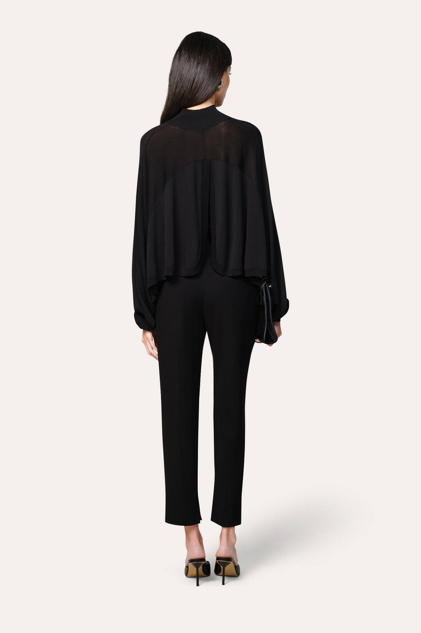 Overlay Two Piece Tube Top Sweater | Elie Tahari BLACK