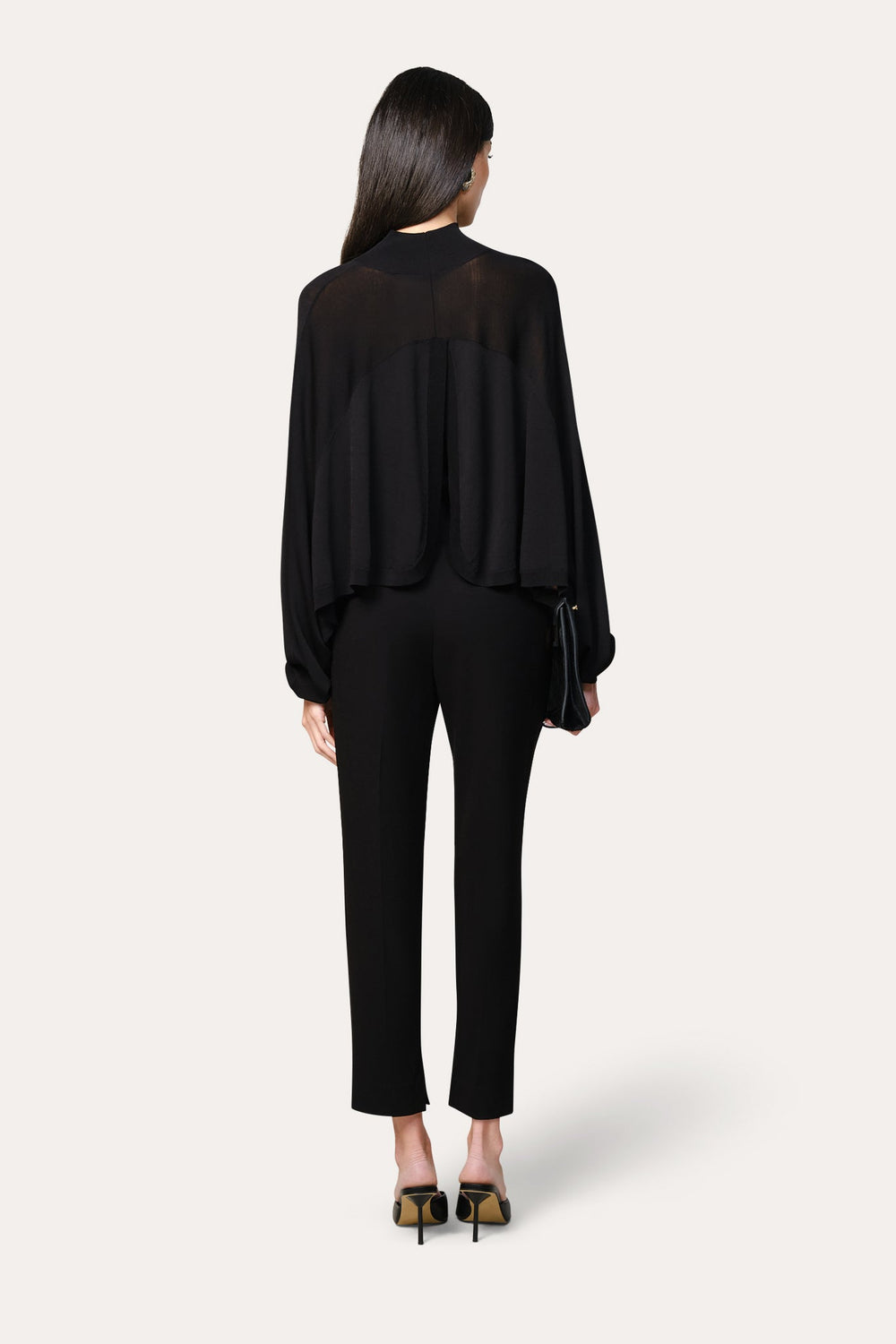 Overlay Two Piece Tube Top Sweater | Elie Tahari BLACK