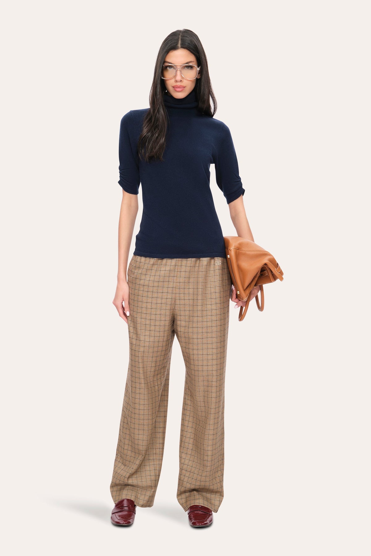 Cash-Wool Sweater | Elie Tahari MIDNIGHT
