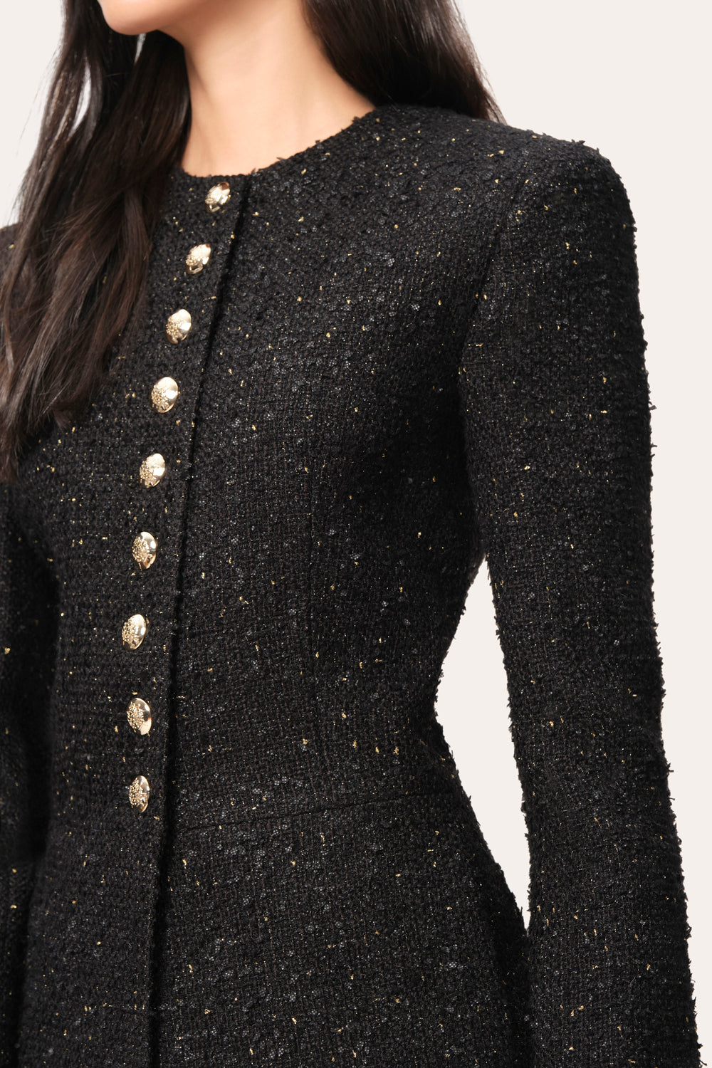 Boucle Structured Jacket | Elie Tahari BLACK MULTI