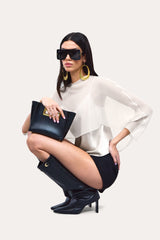 Colette Knit Shorts | Elie Tahari BLACK