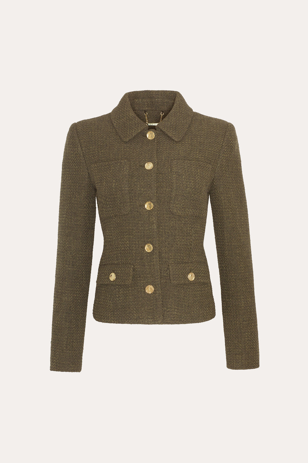 Ella Tweed Jacket | Elie Tahari OLIVE