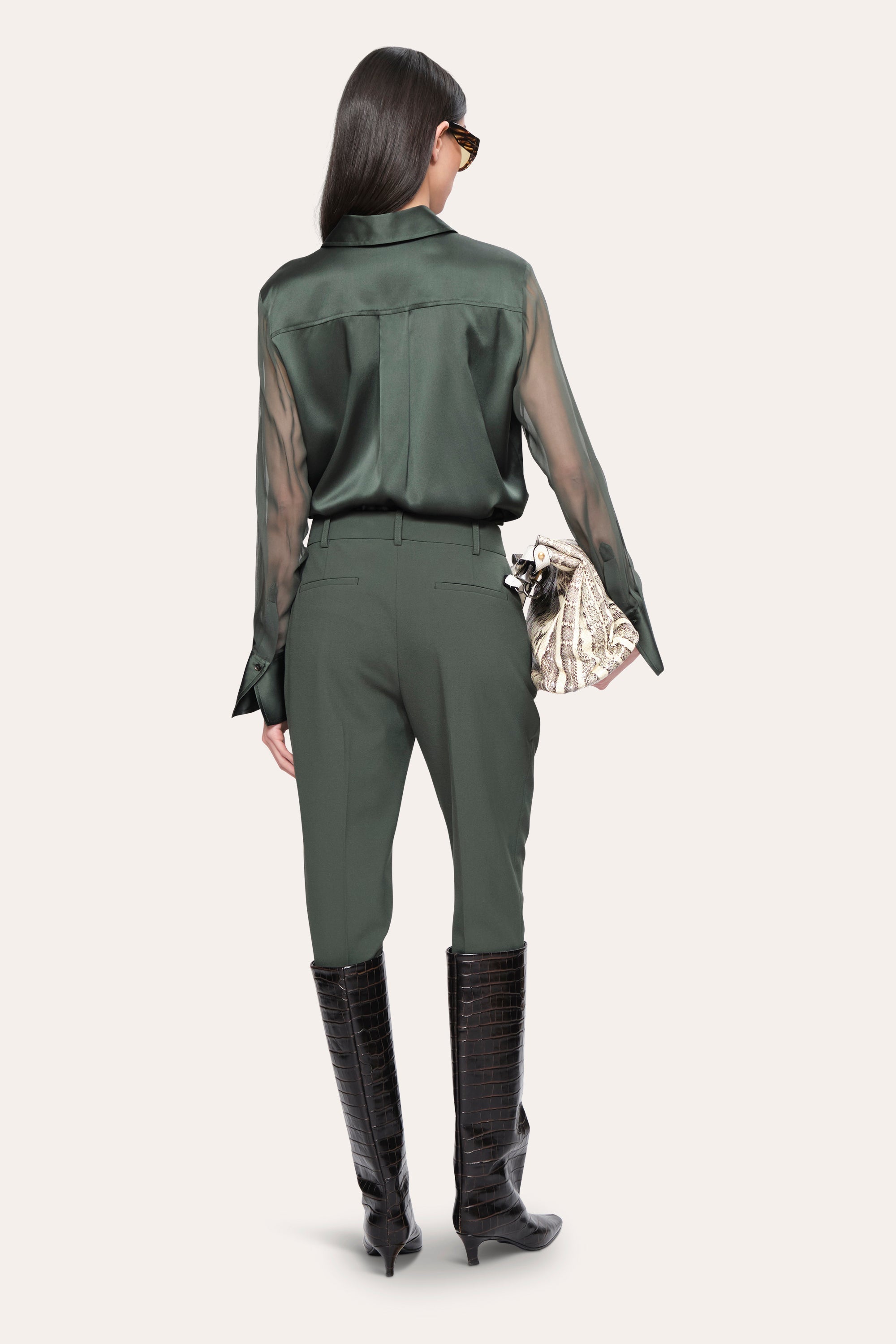 Jasmine Cigarette Pant | Elie Tahari DARK WILLOW
