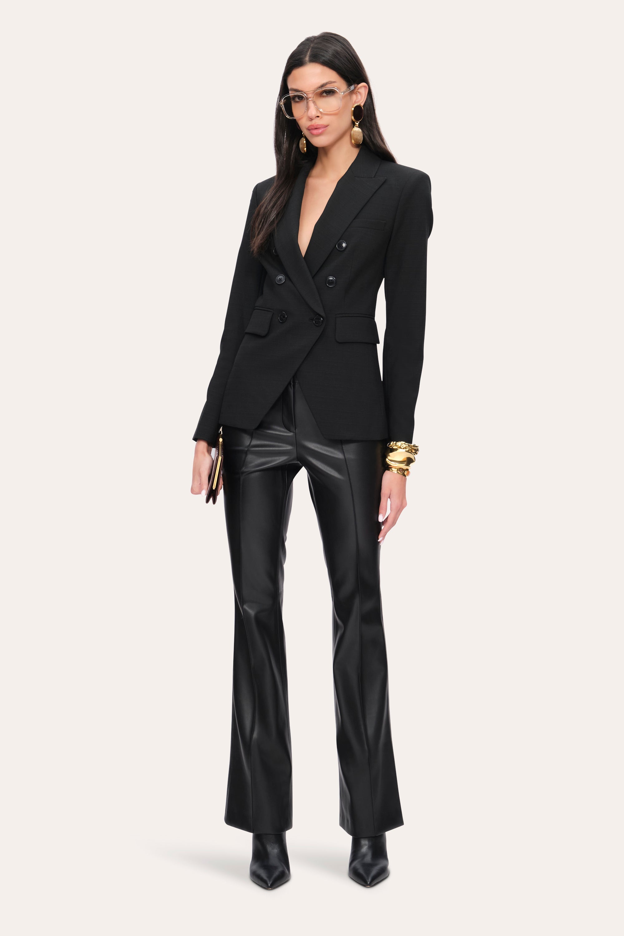 Double Breasted Blazer | Elie Tahari BLACK