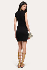 Jocelyn Draped Dress | Elie Tahari BLACK