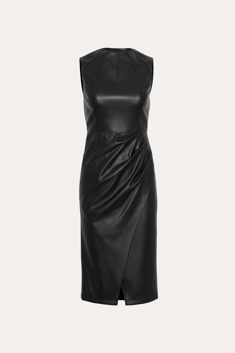 Vegan Leather Dress | Elie Tahari BLACK