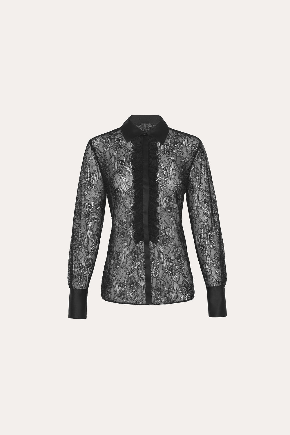 Laced Trim Blouse | Elie Tahari BLACK
