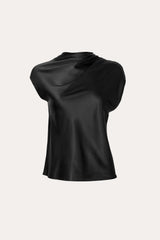 Diane Silk Draped Blouse | Elie Tahari BLACK