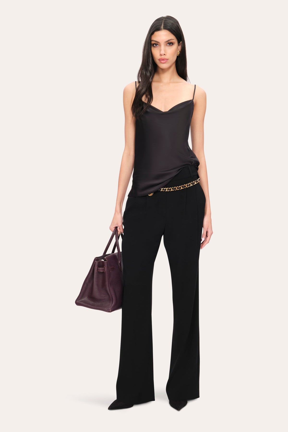 Silk Draped Camisole | Elie Tahari BLACK
