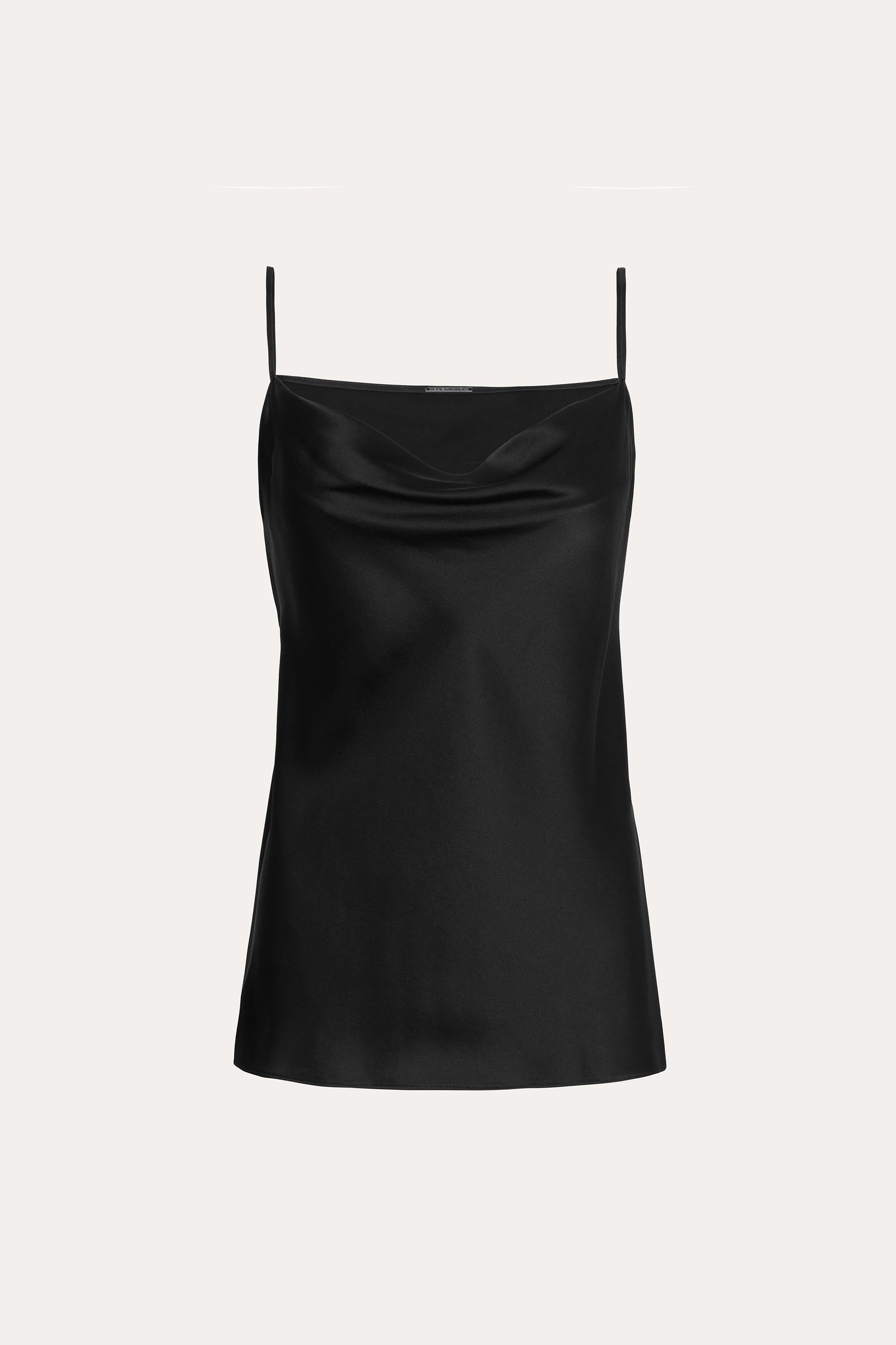 Silk Draped Camisole | Elie Tahari BLACK